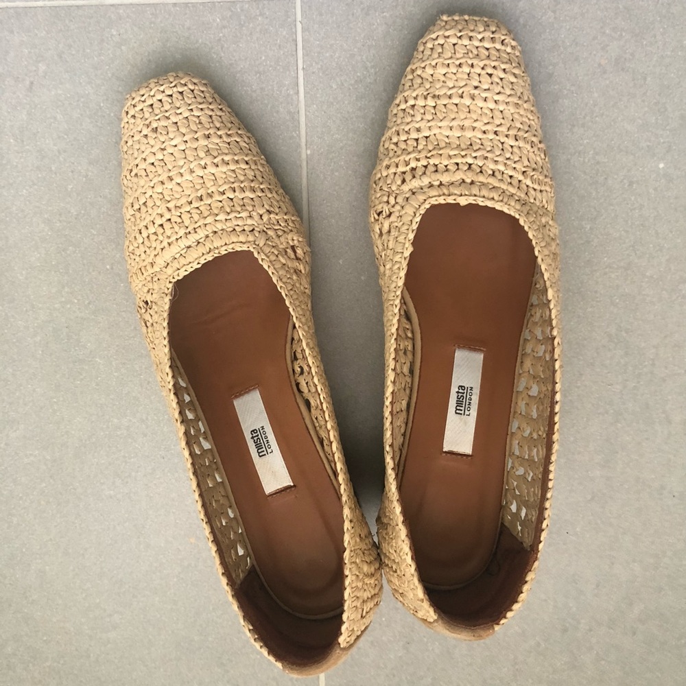 MIISTA - NOA RAFFIA natural wood heel - NEW